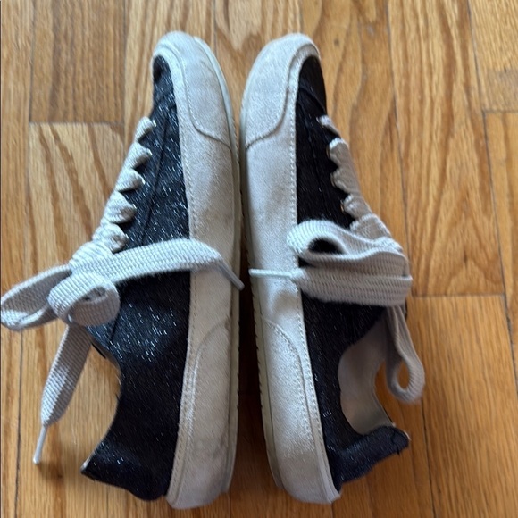 Pedro Garcia EU 37 US 6.5 Black and White suede Glitter Sneakers good condition - Picture 5 of 7